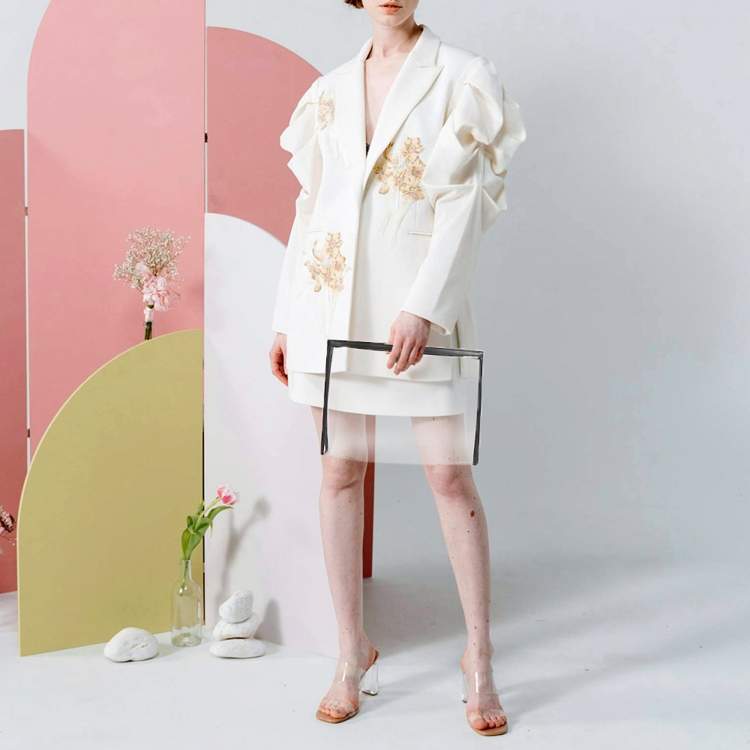 Pre Owned Dolce & Gabbana Black/Clear PVC and Leather Travel Pouch