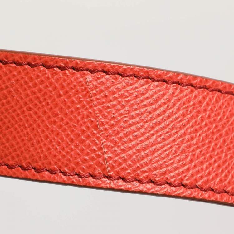 Pre Owned Dolce & Gabbana Miss Sicily Large Orange Leather Top Handle Bags