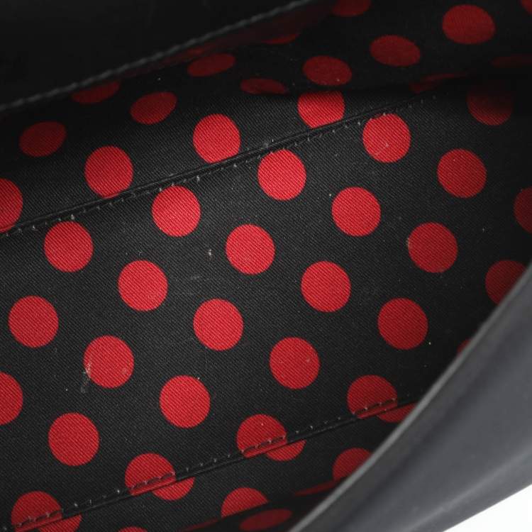 Pre Owned حقيبة يد علوية دولتشي & غابانا ميس سيشيلي متوسطة جلد أسود ونيوبرين