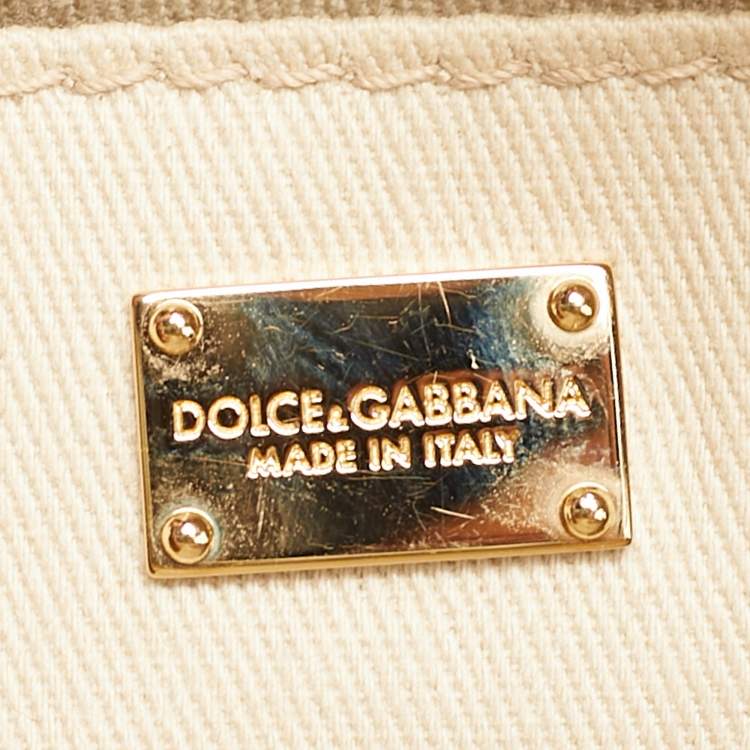 Pre Owned Dolce & Gabbana Glam Pink Pineapple Print Leather Crossbody Bag