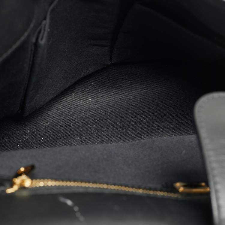 Pre Owned Dolce & Gabbana Miss Sicily Large Brown/Black Leopard Print Coated Canvas Top Handle Bag