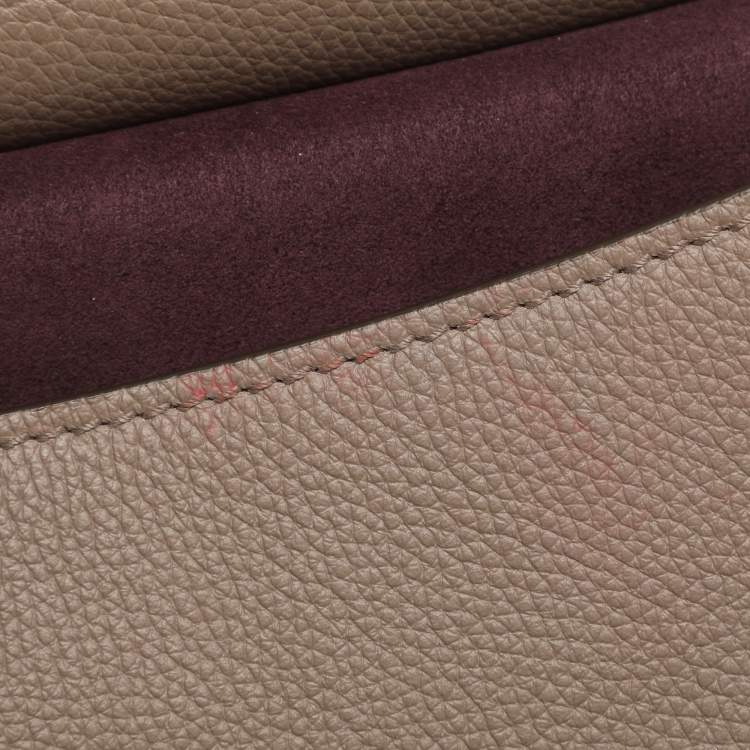 Pre Owned Dolce & Gabbana Sicily Beige Leather Top Handle Bag