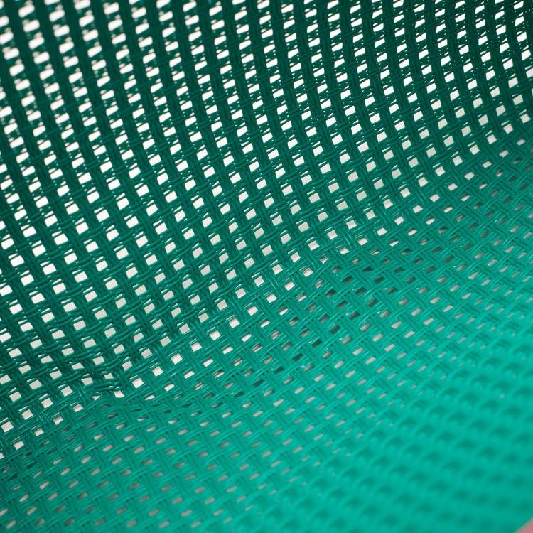 Pre Owned Dolce & Gabbana Green/Pink Woven PVC Wristlet Zip Pouch