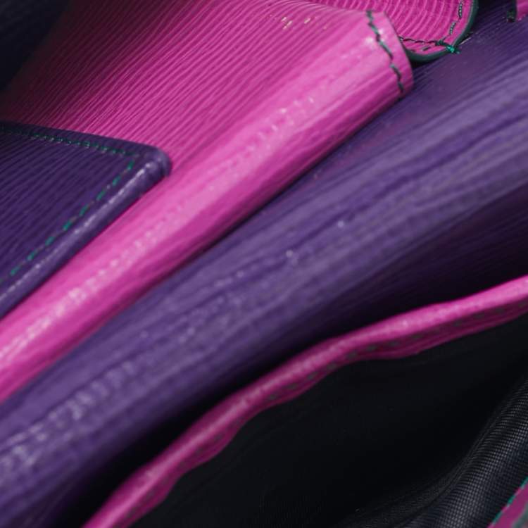 مملوكة مسبقًا حقيبة كلتش دولتشي أند غابانا DG جلد أصفر ديسكو