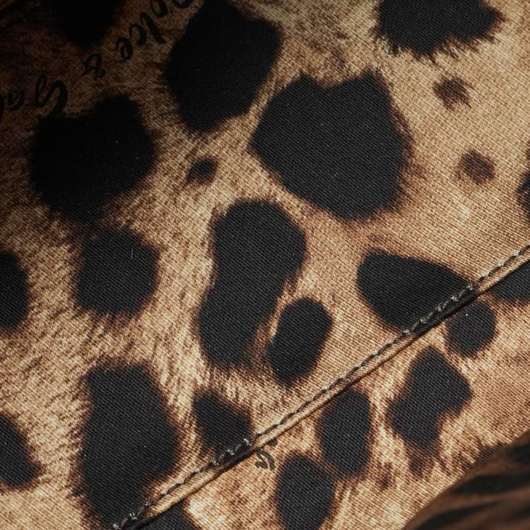 Pre Owned Dolce & Gabbana Miss Monica Medium Pink Lizard Embossed Leather Top Handle Bag