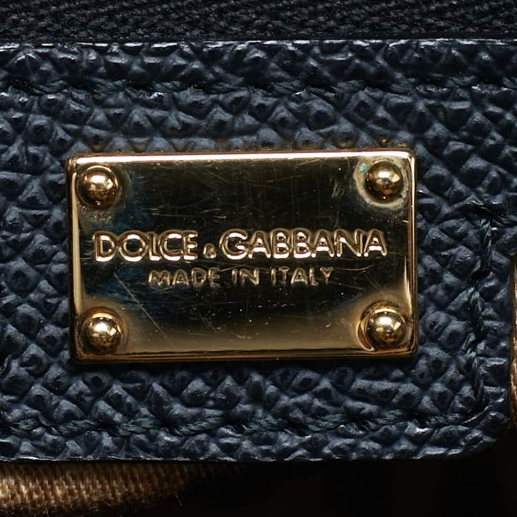 Pre Owned Dolce & Gabbana Miss Escape Zip Black Leather Tote