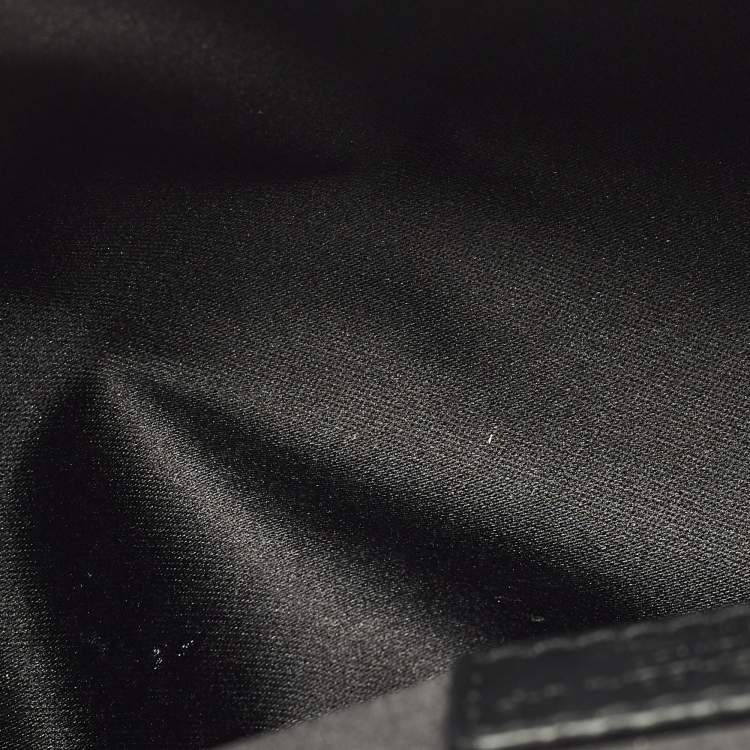 Pre Owned Dolce & Gabbana Miss Sicily Micro Black Patent Leather Crossbody Bag