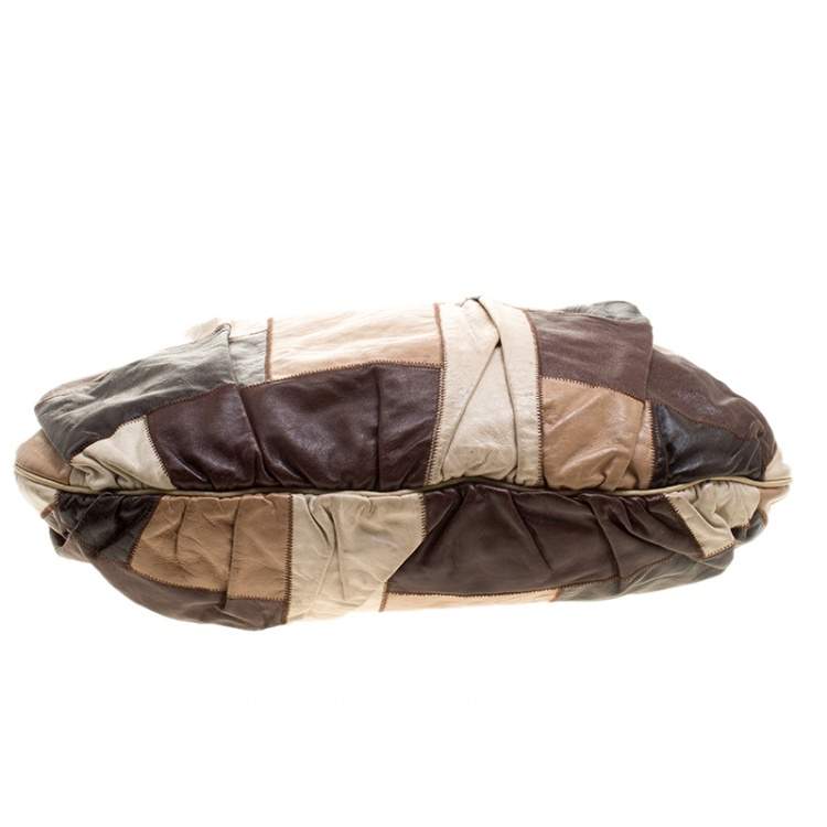 Pre Owned Dolce & Gabbana Multicolor Patchwork Leather Miss Night and Day Hobo