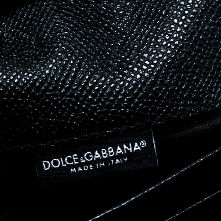 Pre Owned Dolce & Gabbana Brown Leopard Print Leather Dauphine Continental Wallet