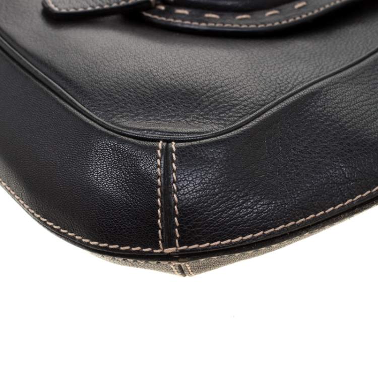 Pre Owned Dolce & Gabbana Black Leather Shoulder Bag