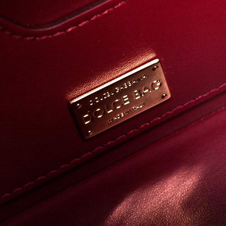 Pre Owned Dolce & Gabbana Black Lambskin Quilted Box Top Handle Bag
