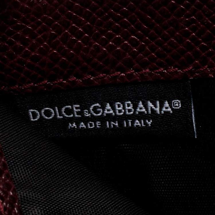 Pre Owned  Dolce and Gabbana Brown/Black Leopard Print Leather Continental Wallet