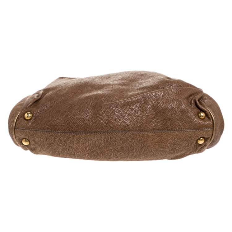 Pre Owned Dolce & Gabbana Brown Leather Frame Bag