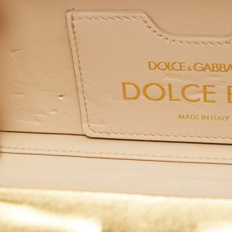 Pre Owned Dolce & Gabbana Multicolor Acrylic Mirrored Baroque Dolce Box Bag