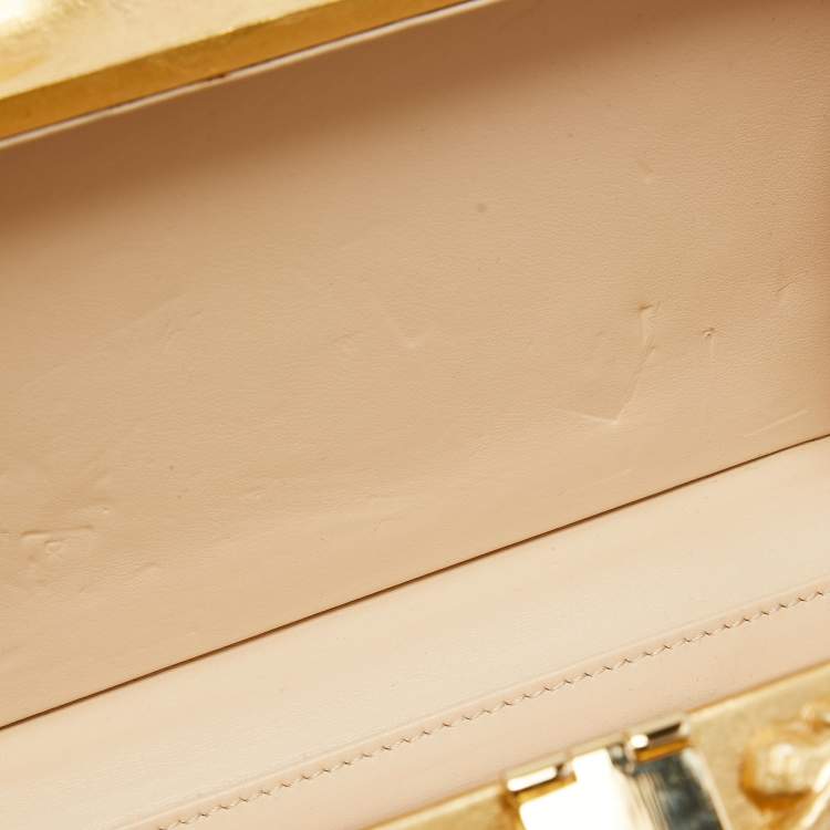 Pre Owned Dolce & Gabbana Multicolor Acrylic Mirrored Baroque Dolce Box Bag