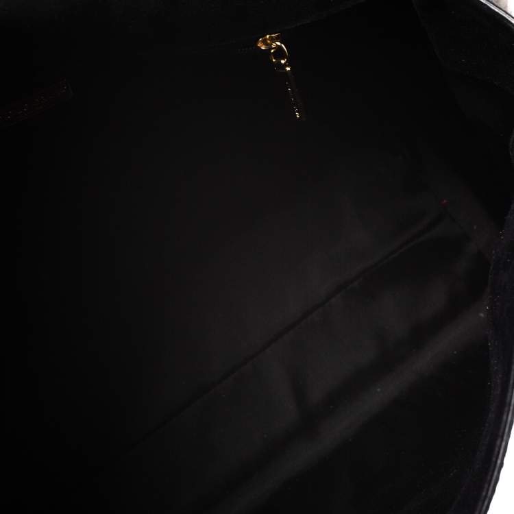 Pre Owned Dolce & Gabbana Metallic Python Large Miss Sicily Top Handle Bag