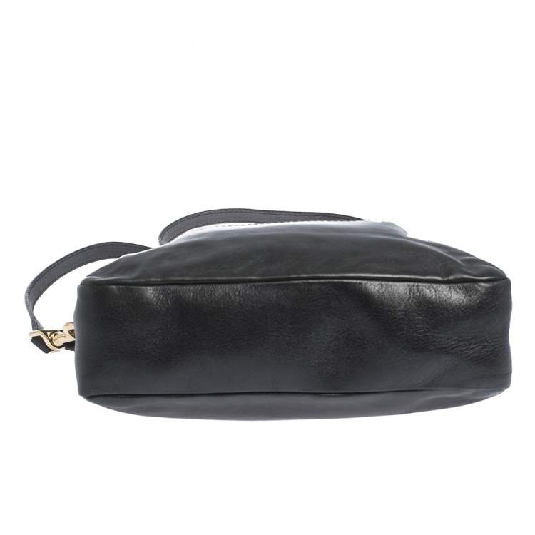 Pre Owned D&G Black/Brown Leather Crossbody Bag