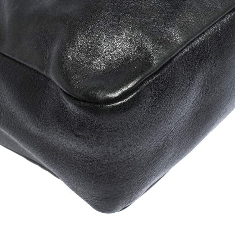 Pre Owned D&G Black/Brown Leather Crossbody Bag