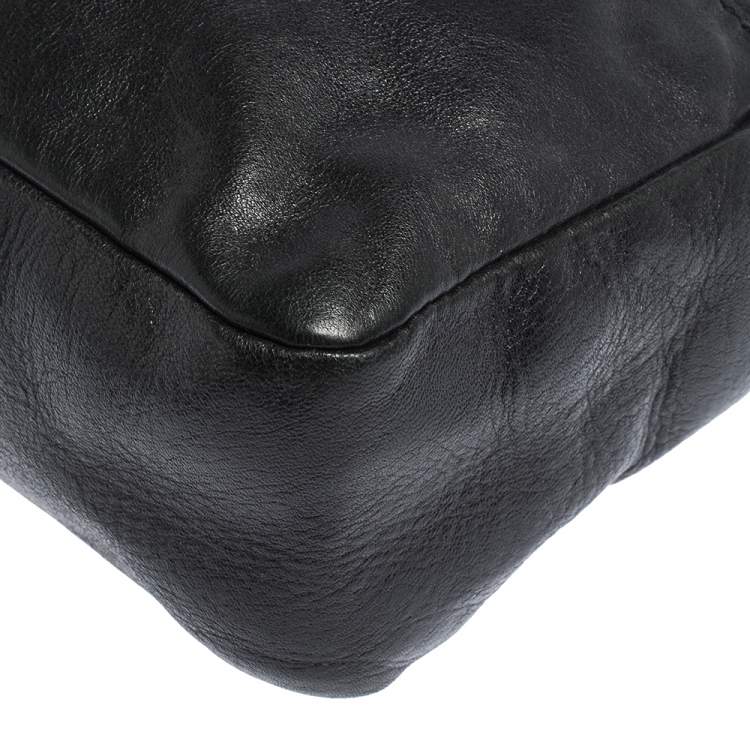 Pre Owned D&G Black/Brown Leather Crossbody Bag