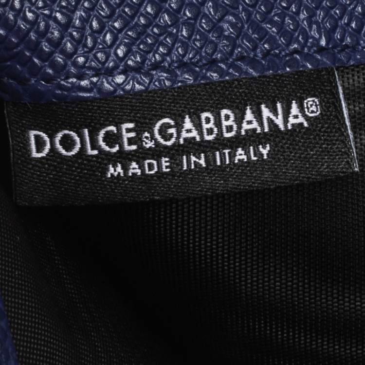Pre Owned Dolce & Gabbana Red Leather Padlock Trifold Compact Wallet
