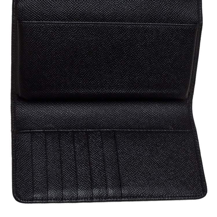 Pre Owned Dolce & Gabbana Black Leather Miss Sicily Von Wallet on Chain