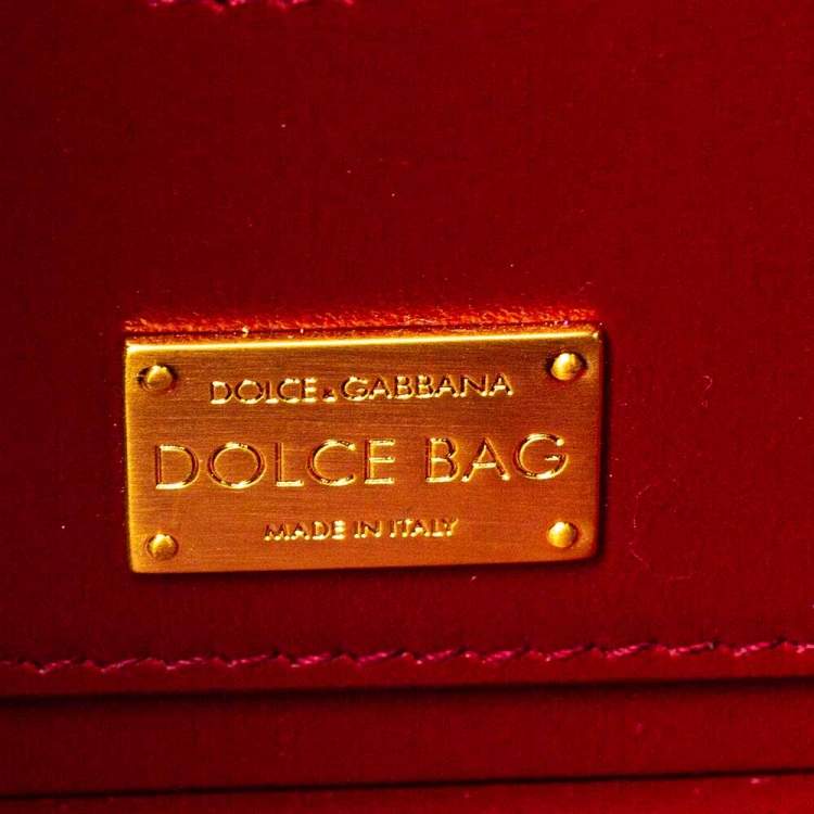 Pre Owned Dolce and Gabbana Gold Wood and Acrylic Leaf Dolce Box Bag