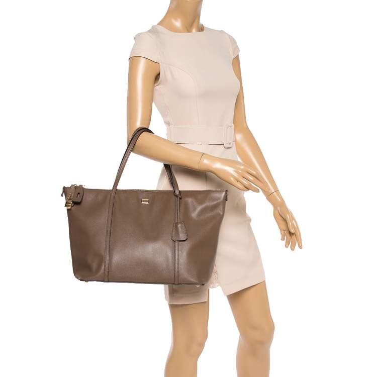 Dolce & Gabbana Brown Leather Miss Escape Tote Dolce & Gabbana | TLC