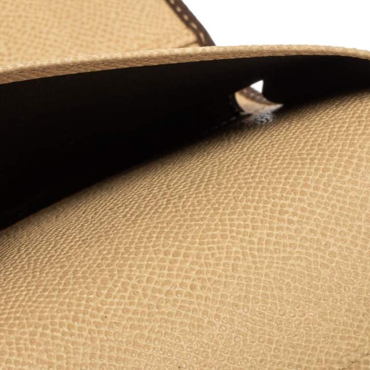 Pre Owned Dolce & Gabbana Brown Leather Miss Sicily Wallet on Chain
