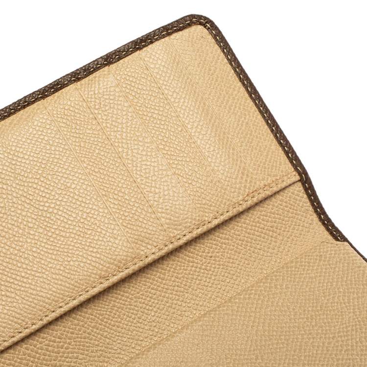 Pre Owned Dolce & Gabbana Brown Leather Miss Sicily Wallet on Chain