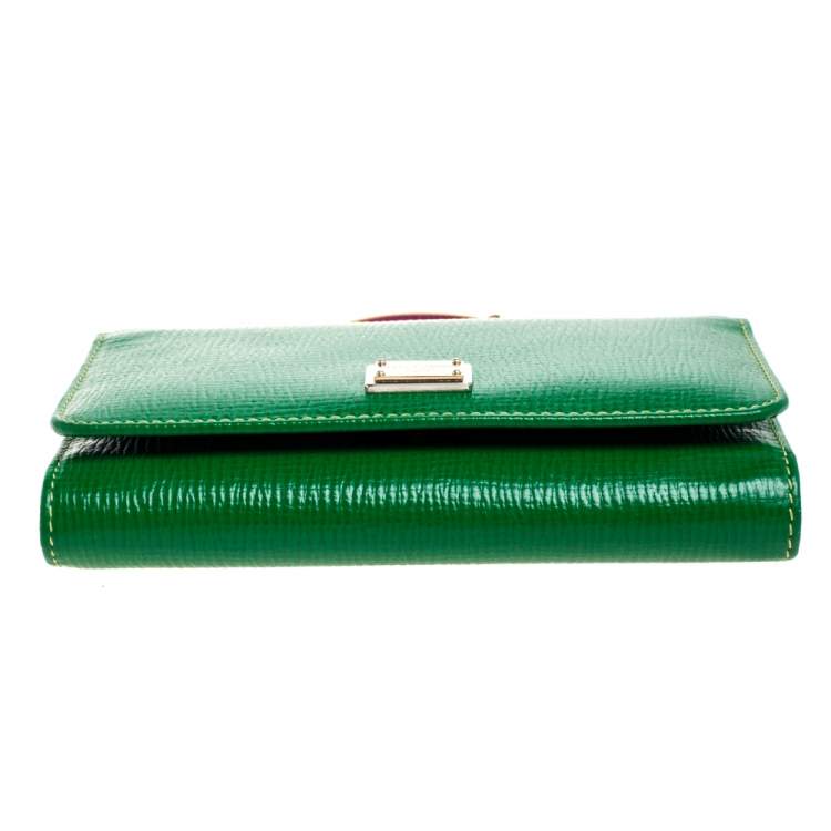 Pre Owned Dolce & Gabbana Multicolor Leather Miss Sicily Von Wallet on Chain