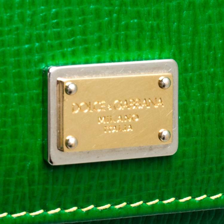 Pre Owned Dolce & Gabbana Multicolor Leather Miss Sicily Von Wallet on Chain