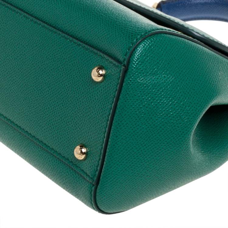 Pre Owned Dolce & Gabbana Multicolor Leather Medium Embellished Miss Sicily Top Handle Bag