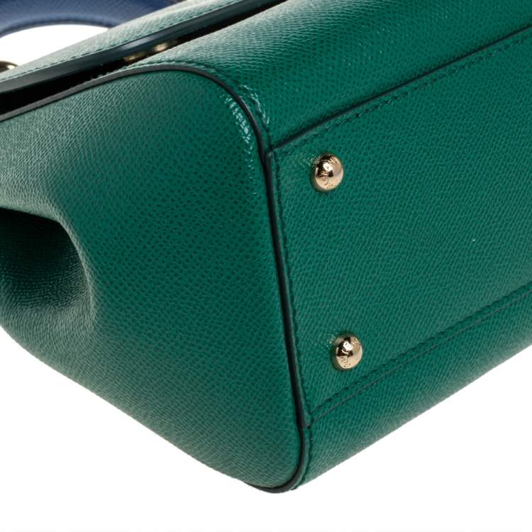 Pre Owned Dolce & Gabbana Multicolor Leather Medium Embellished Miss Sicily Top Handle Bag