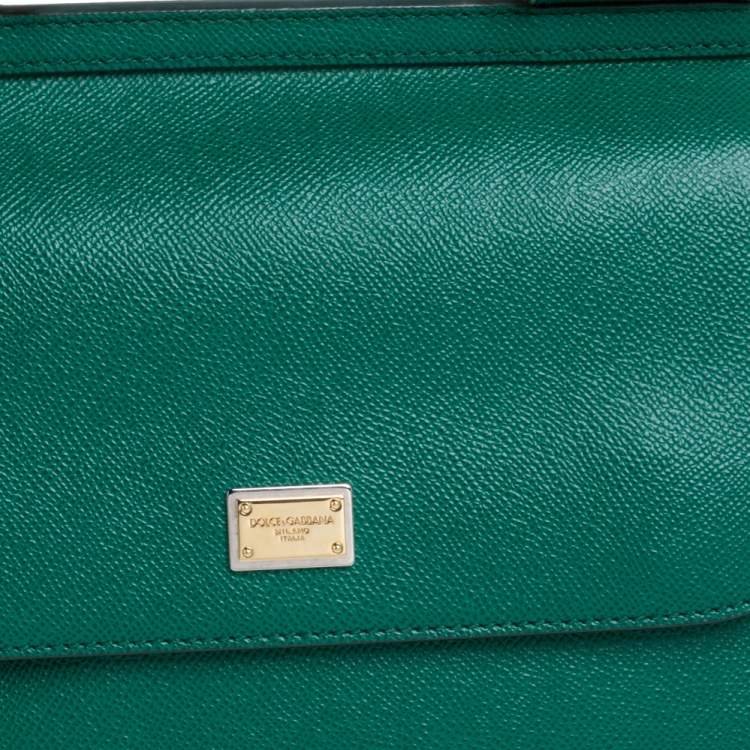 Pre Owned Dolce & Gabbana Multicolor Leather Medium Embellished Miss Sicily Top Handle Bag