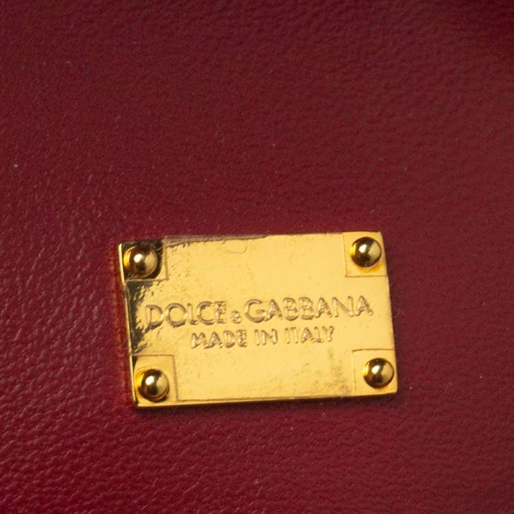 Pre Owned Dolce & Gabbana Black Leather Lucia Top Handle Bag