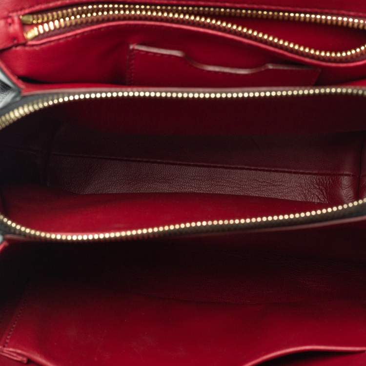 Pre Owned Dolce & Gabbana Black Leather Lucia Top Handle Bag