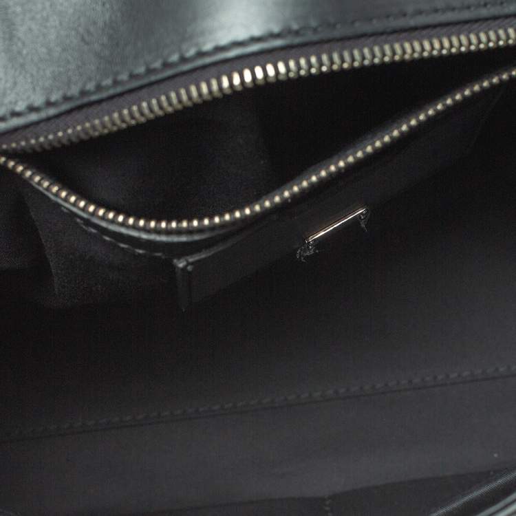 Pre Owned Dolce & Gabbana Colorblock Snakeskin Large Miss Sicily Top Handle Bag