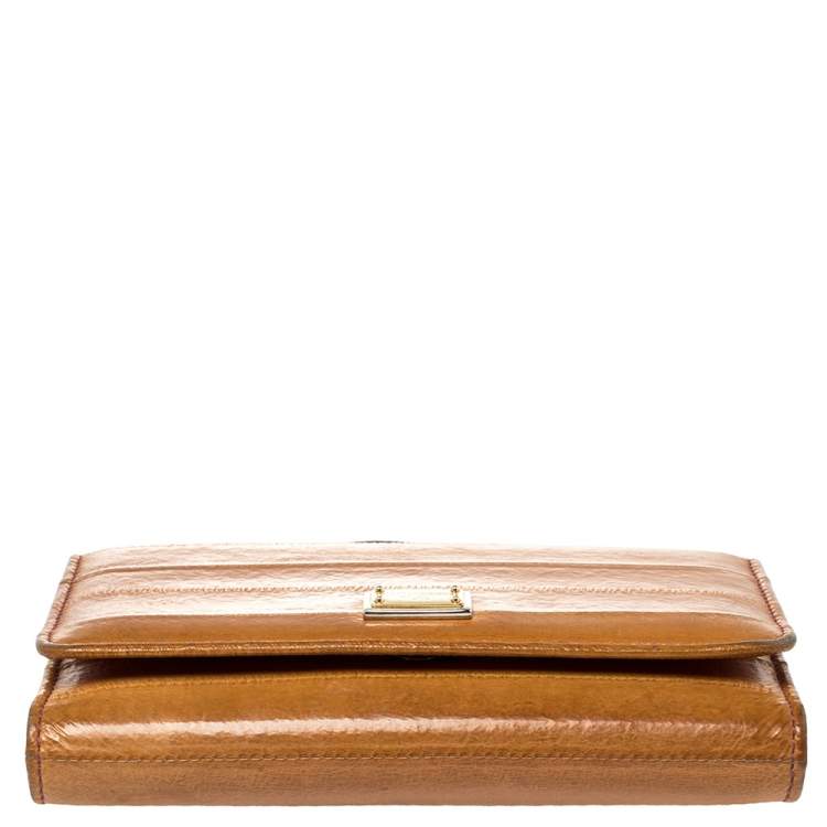 Pre Owned Dolce & Gabbana Multicolor Eel Leather and Snakeskin Miss Sicily Von Wallet on Chain