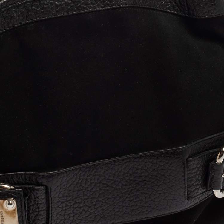 Pre Owned Dolce & Gabbana Black Suede and Leather Miss Loop Hobo