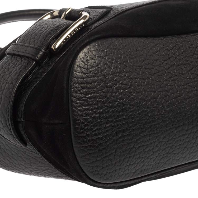 Pre Owned Dolce & Gabbana Black Suede and Leather Miss Loop Hobo