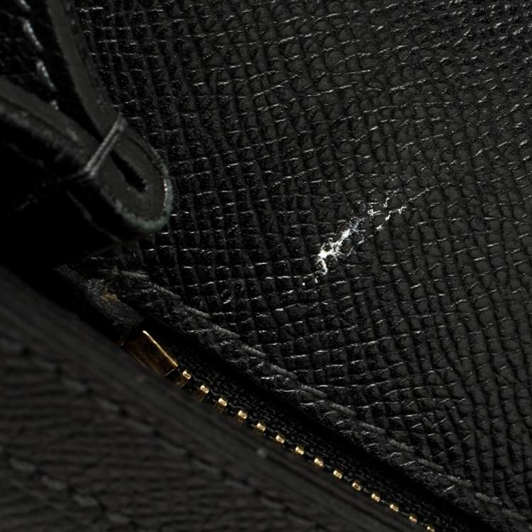 Pre Owned Dolce & Gabbana Black Leather Large Miss Sicily Top Handle Bag