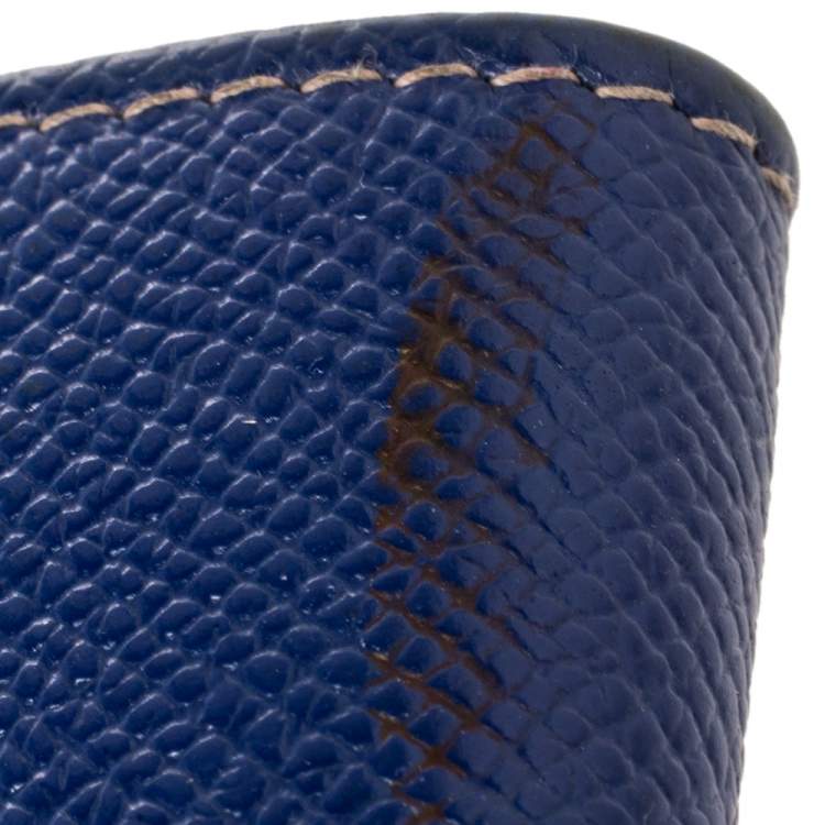 Pre Owned Dolce & Gabbana Blue Leather Miss Sicily Von Wallet on Chain
