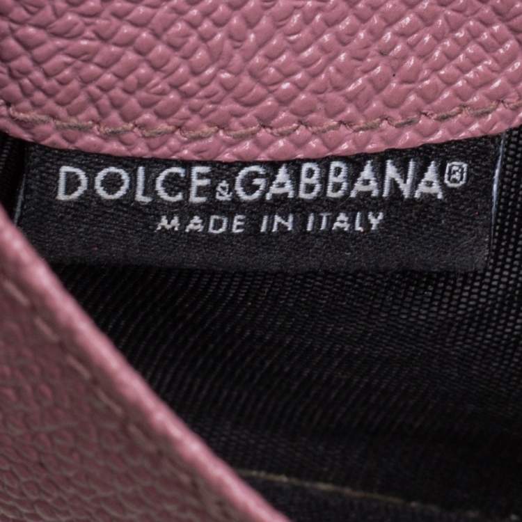 Pre Owned Dolce & Gabbana Black Floral Print Card Case 