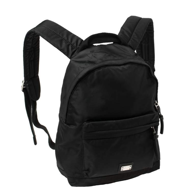 Pre Owned Dolce & Gabbana Bambino Black Nylon Backpack