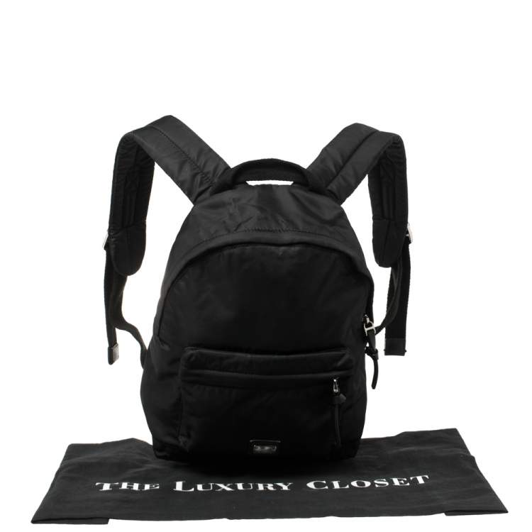 Pre Owned Dolce & Gabbana Bambino Black Nylon Backpack