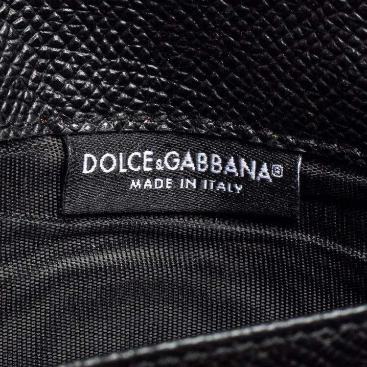 Pre Owned Dolce & Gabbana Multicolor Floral Print Leather Lucia Wallet on Chain