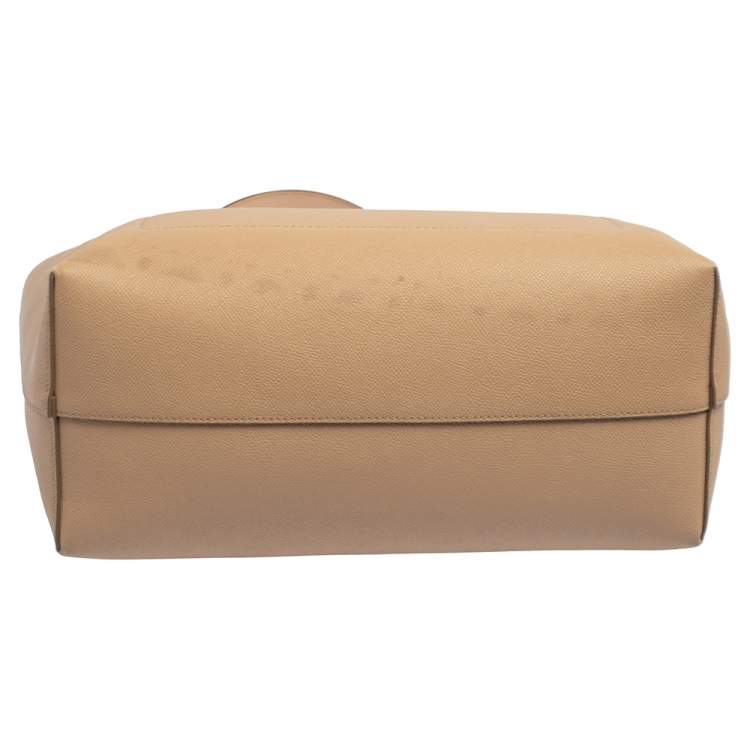 Pre Owned Dolce & Gabbana Beige Leather Beatrice Tote