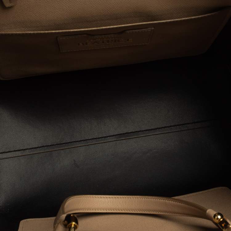 Pre Owned Dolce & Gabbana Beige Leather Beatrice Tote
