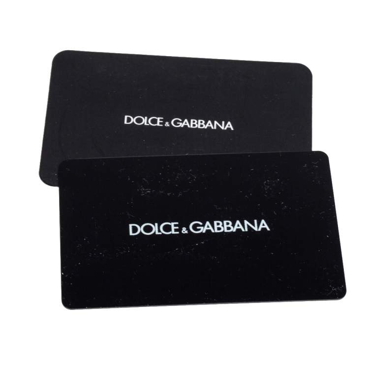 Pre Owned Dolce & Gabbana Burgundy Leather Dauphine Continental Wallet