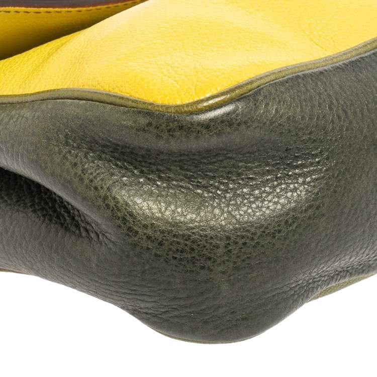 Pre Owned Dolce & Gabbana Multicolor Leather and Calfhair Miss Sexy Baguette Bag